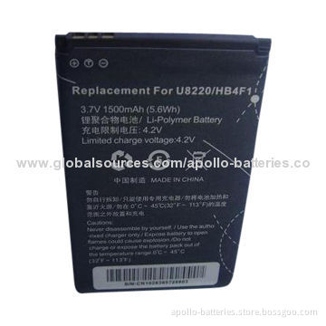 Wholesale mobile phone battery manufacture for HUAWEI M860/U8220/Ascend, 1500mAh